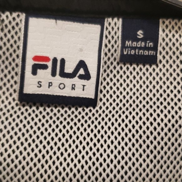 Fila Sport Long Sleeve Black and White Training Jacket Small - Picture 3 of 9